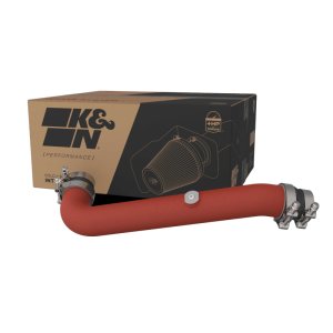 Toyota GR Corolla Charge Pipe Kit - K&N Engineering - Wrinkle Red - Wrinkle Red - `23-`24